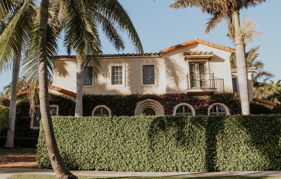 Classic Spanish-style home in Palm Beach, Florida, ready for home automation.